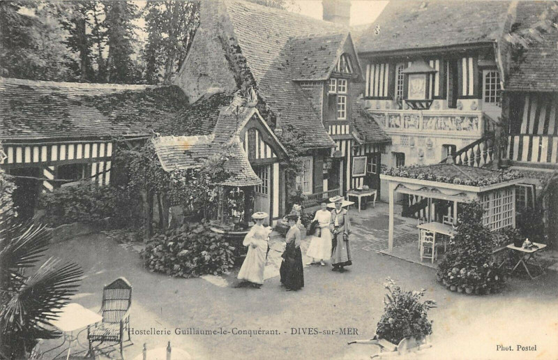 Carte postale ancienne Dives Hotellerie De Guillaume Le Conquerant