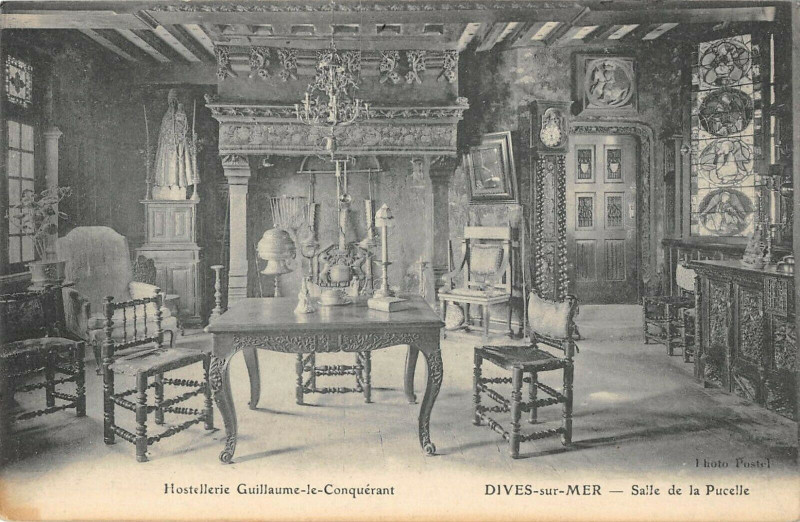 Carte postale ancienne Dives Hotellerie De Guillaume Le Conquerant