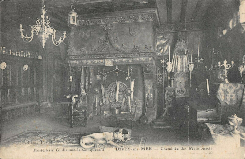 Carte postale ancienne Dives Hotellerie De Guillaume Le Conquerant