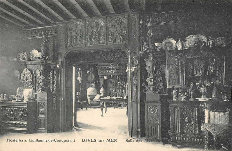 Carte postale ancienne Dives Hotellerie De Guillaume Le Conquerant