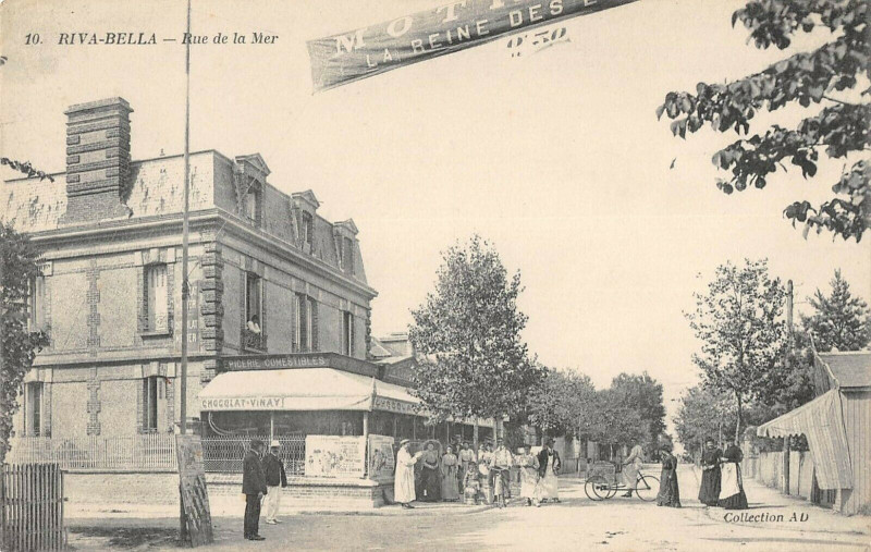 Carte postale ancienne Riva Bella Rue De La Mer
