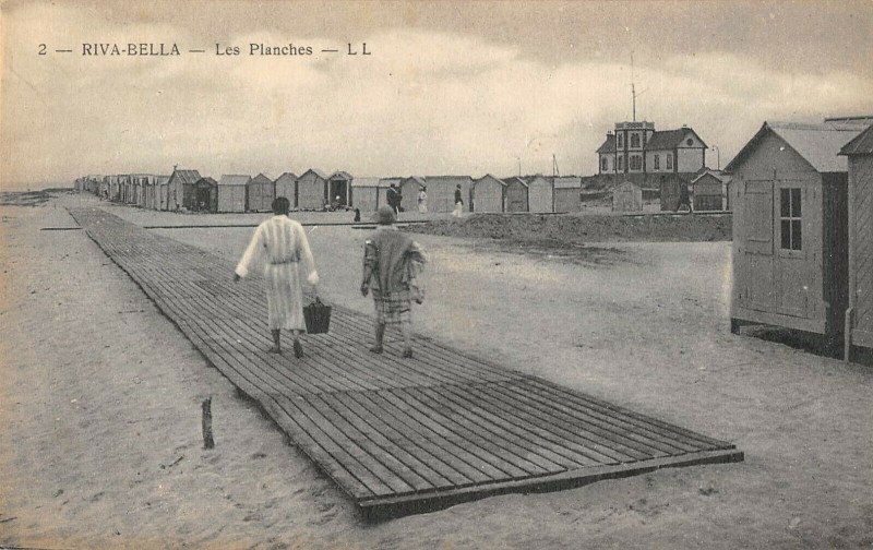 Carte postale ancienne Riva Bella Les Planches