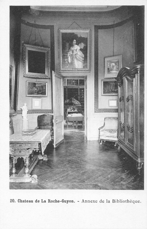 Carte postale ancienne Chateau De La Roche Guyon Annexe De La Bibliotheque à La Roche-Guyon