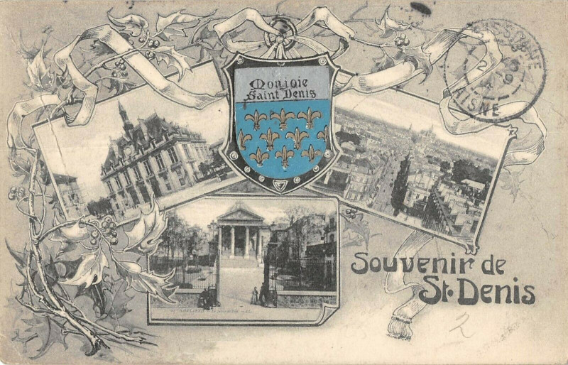 Carte postale ancienne Souvenir De Saint Denis à Saint-Denis