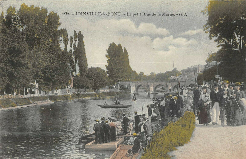 Carte postale ancienne Joinville Le Pont Le Petit Bras De La Marne à Joinville-le-Pont