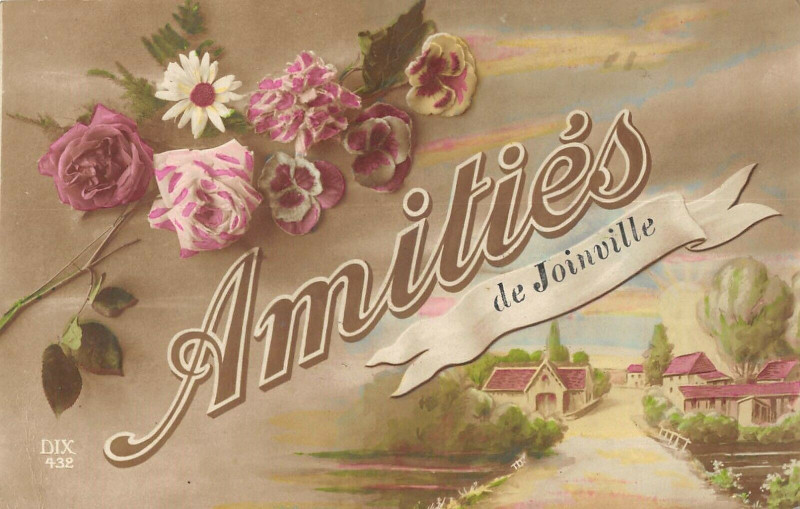 Carte postale ancienne Amities De Joinville