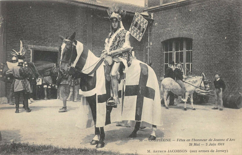 Carte postale ancienne Compiegne Fetes De Jeanne D'Arc Arthur Jacobson Jersey à Compiègne