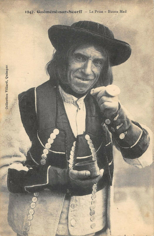 Carte postale ancienne Guemene Sur Scorff La Prise