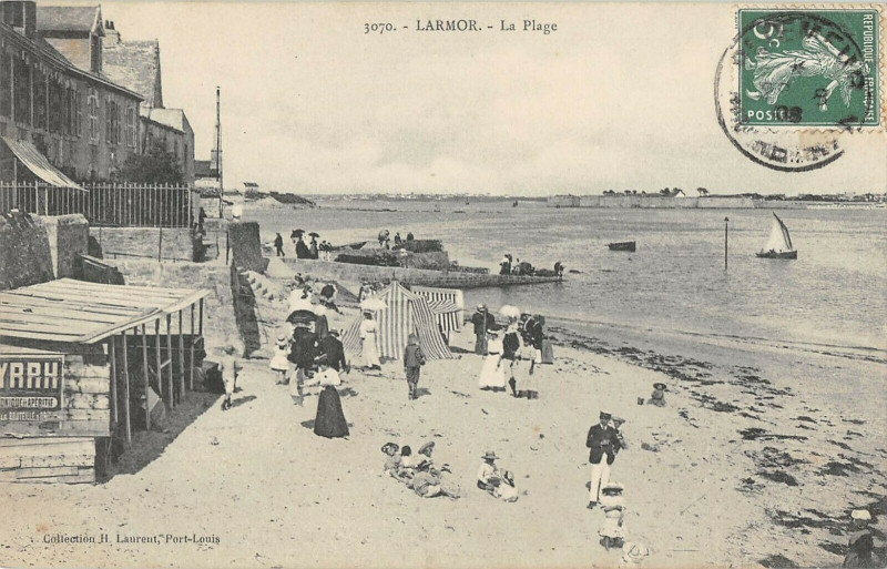 Carte postale ancienne Larmor La Plage