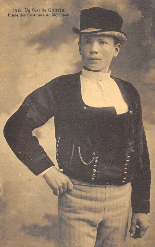 Carte postale ancienne Un Gars De Gourin à Gourin