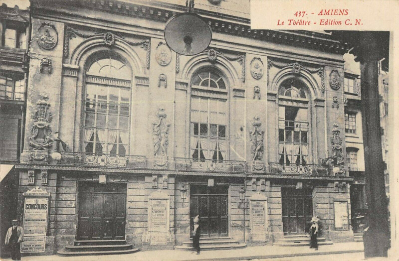 Carte postale ancienne Amiens Le Theatre à Amiens