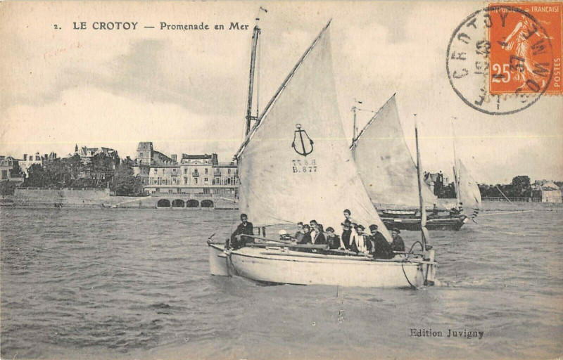 Carte postale ancienne Le Crotoy Promenade En Mer au Crotoy
