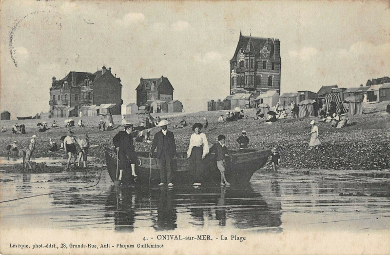 Carte postale ancienne Onival Sur Mer La Plage