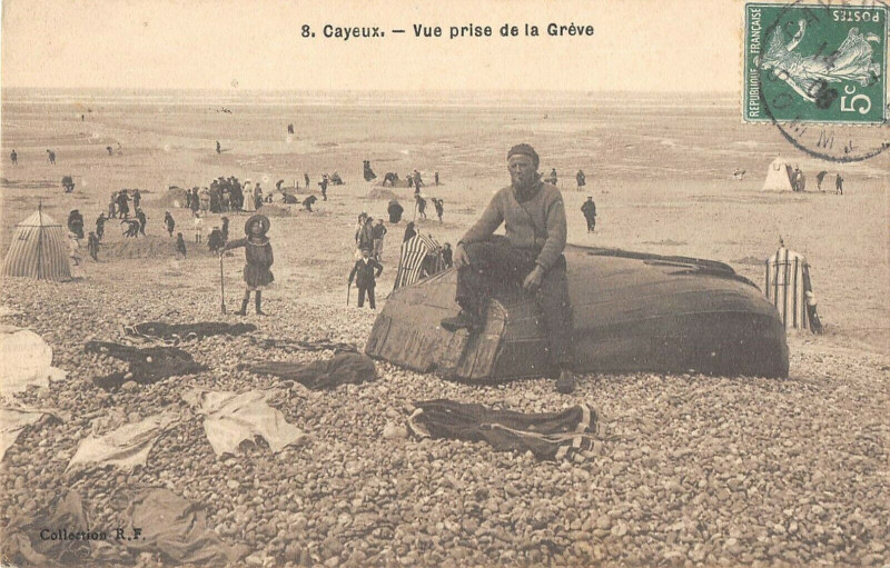 Carte postale ancienne Cayeux Vue Prise De La Greve à Y
