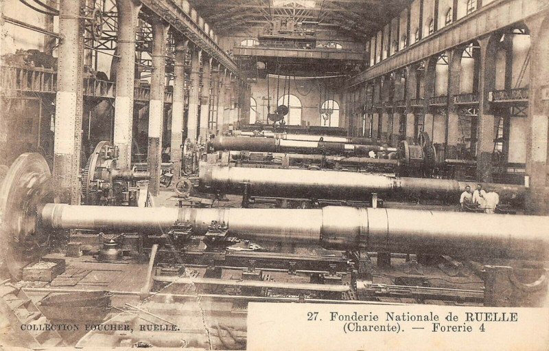 Carte postale ancienne Fonderie De Ruelle Forerie 4
