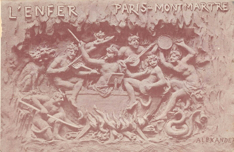 Carte postale ancienne L'Enfer à Paris 9e
