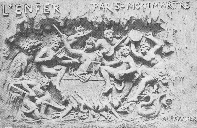 Carte postale ancienne L'Enfer à Paris 9e