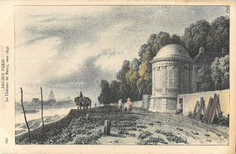 Carte postale ancienne Paris XIIe Ancien Paris Le Chateau De Bercy à Paris 12e