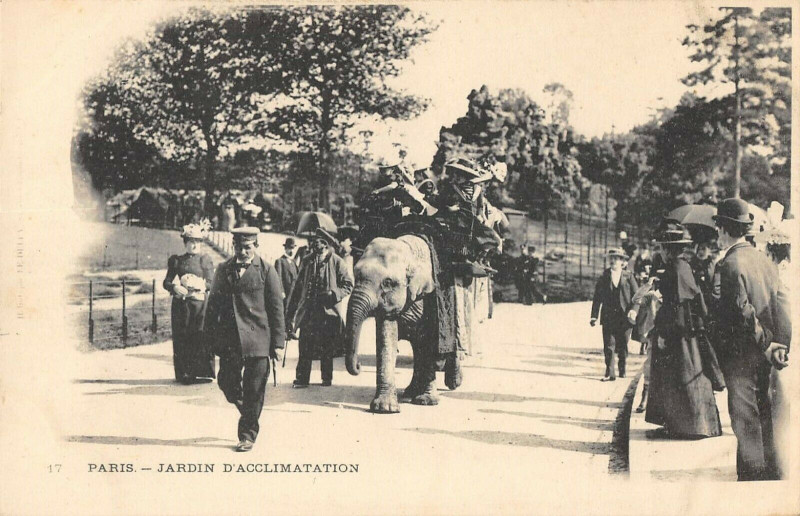 Carte postale ancienne Jardin d'Acclimatation à Neuilly-sur-Seine