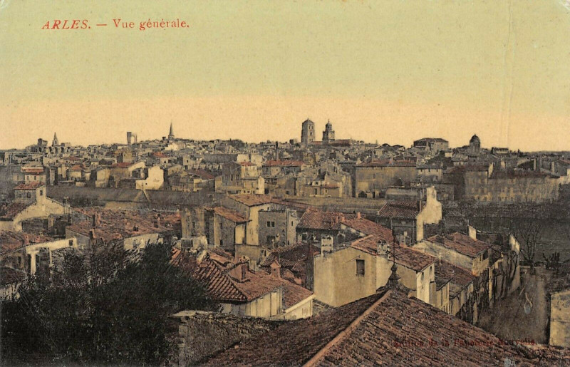 Carte postale ancienne Arles Vue Generale (cpa glacée à Arles