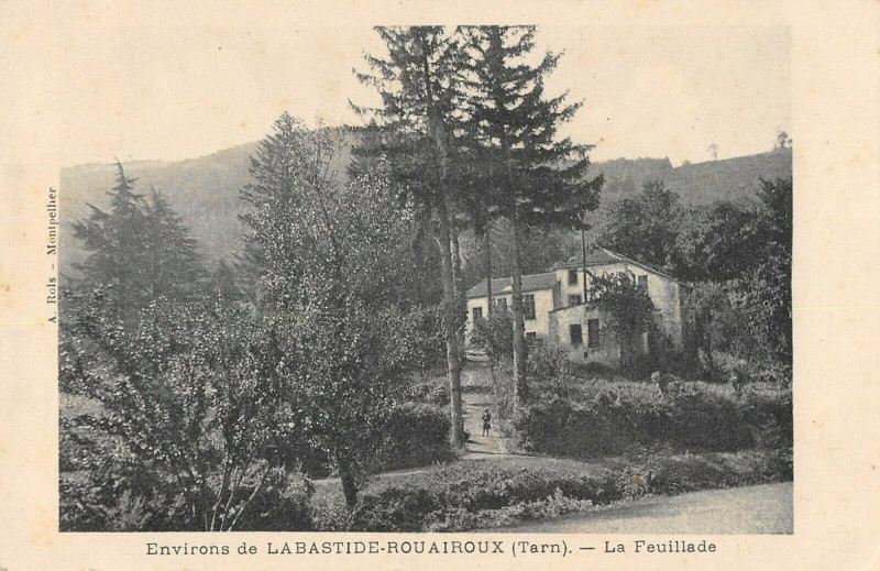 Carte postale ancienne Environs De Labastide Rouairoux La Feuillade (cliché rare à Rouairoux