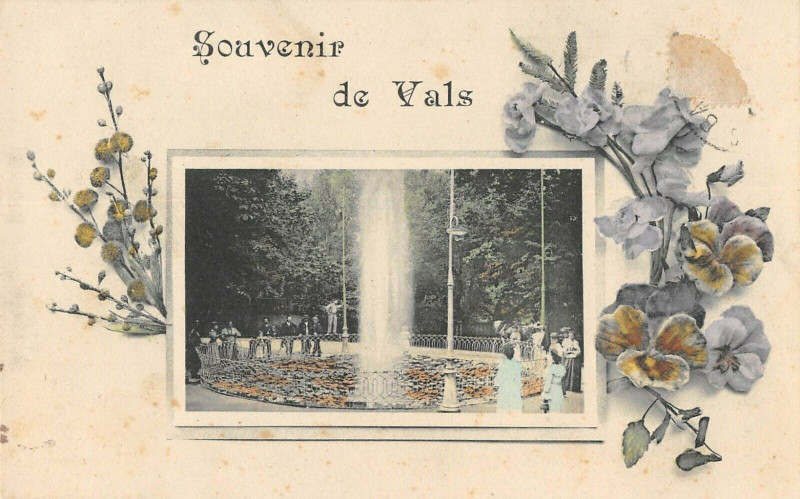 Carte postale ancienne Souvenir De Vals