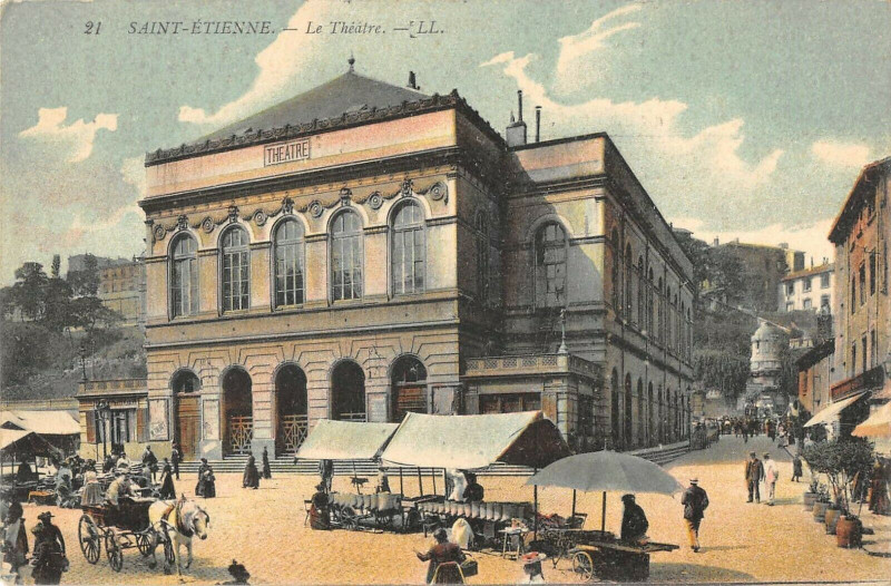 Carte postale ancienne Sant Eitenne Le Theatre