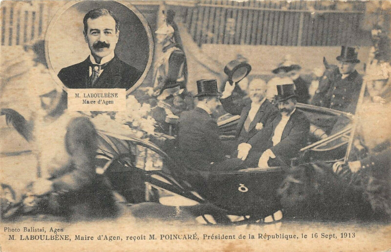 Carte postale ancienne M.laboulbene Maire D'Agen à Agen