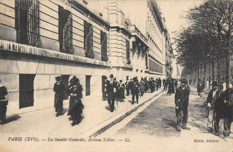 Carte postale ancienne La Société Générale - Avenue Kléber à Paris 16e