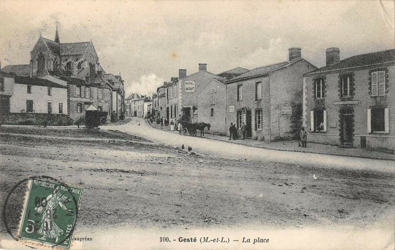 Carte postale ancienne Geste La Place
