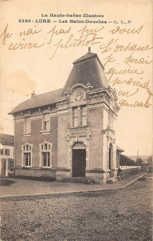 Carte postale ancienne 69 Lure Bains Douches à Lure