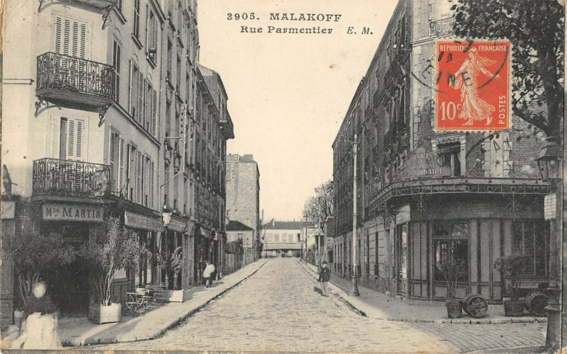 Carte postale ancienne Malafoff Rue Parmentier