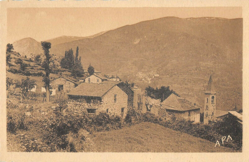 Carte postale ancienne Vicdessos Sem Au Fond Orus à Orus