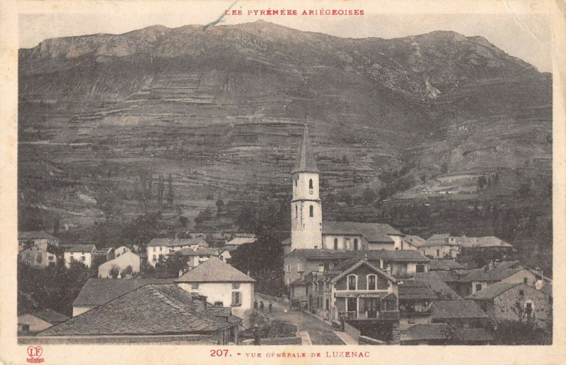 Carte postale ancienne Vue Generale De Luzenac à Luzenac