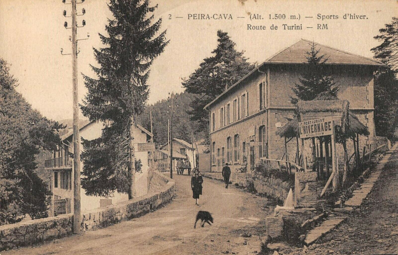 Carte postale ancienne Peira Cava Route De Turini