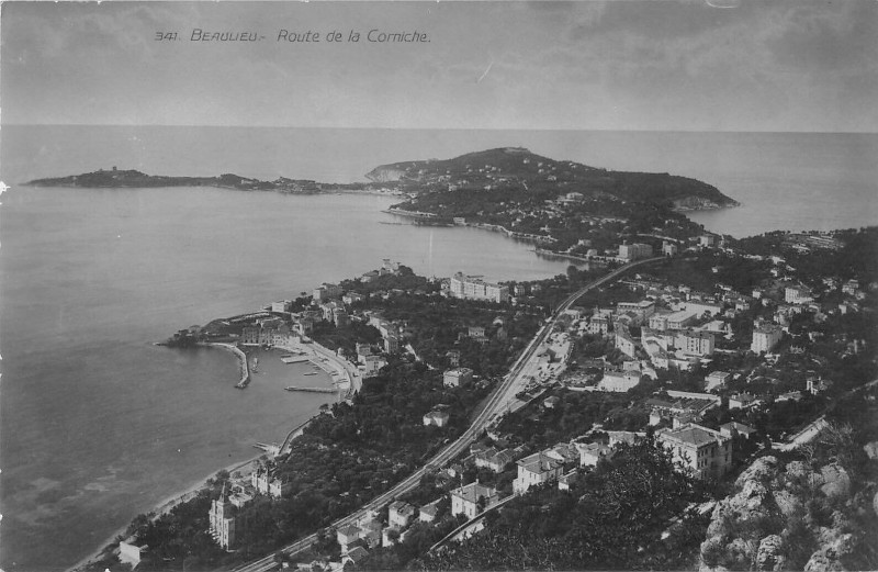 Carte postale ancienne Beaulieu Route De La Corniche