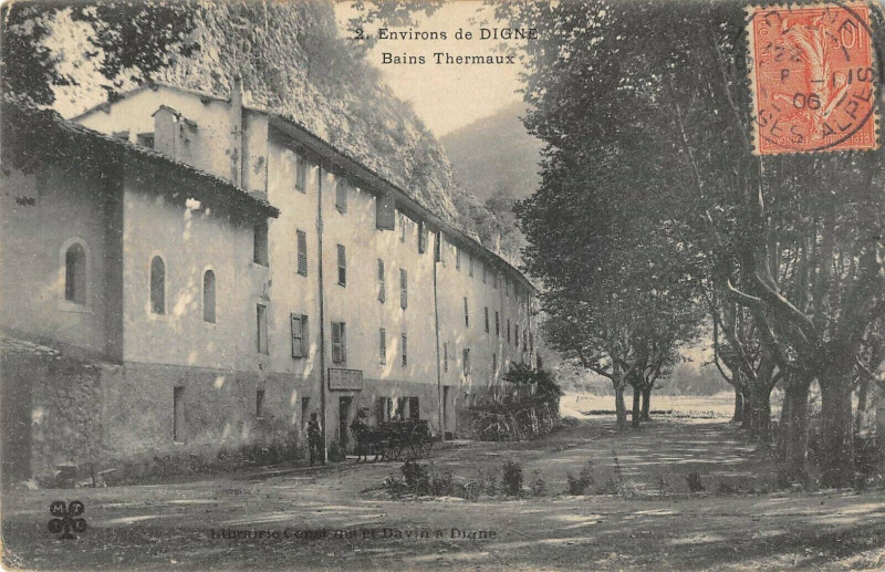 Carte postale ancienne Environs Digne Bains Thermaux