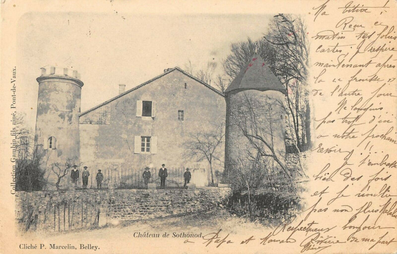 Carte postale ancienne Chateau De Sothonod