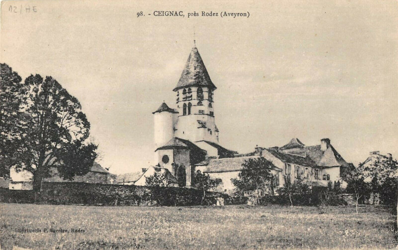 Carte postale ancienne Ceignac Pres Rodez à Rodez