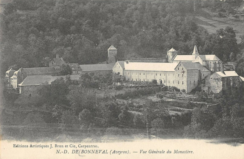 Carte postale ancienne N.d.de Bonneval Vue Generale Du Monastere