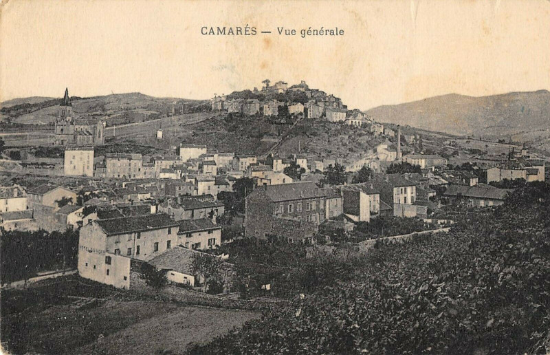 Carte postale ancienne Camares Vue Generale à Camarès