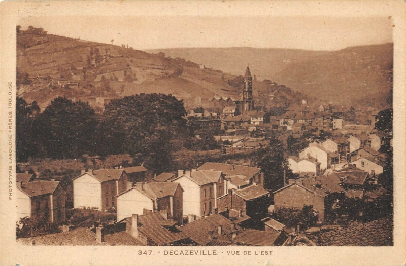 Carte postale ancienne Decazeville Vue De L'Est à Decazeville
