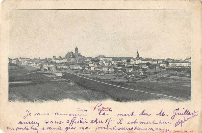 Carte postale ancienne Rodez à Rodez