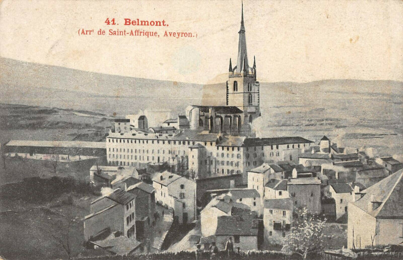 Carte postale ancienne Belmont Aveyron