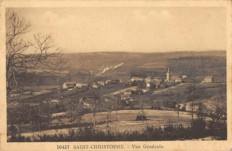 Carte postale ancienne Saint Christophe Vue Generale