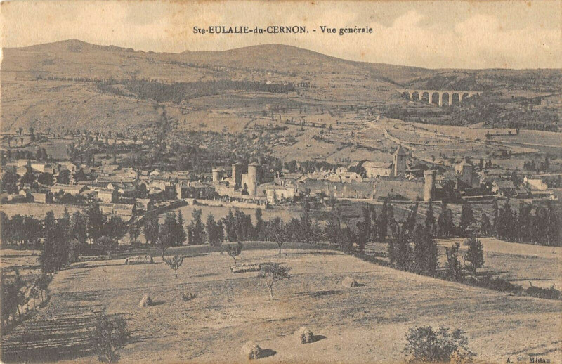 Carte postale ancienne Sainte Eulalie De Cernon Vue Generale à Sainte-Eulalie-de-Cernon