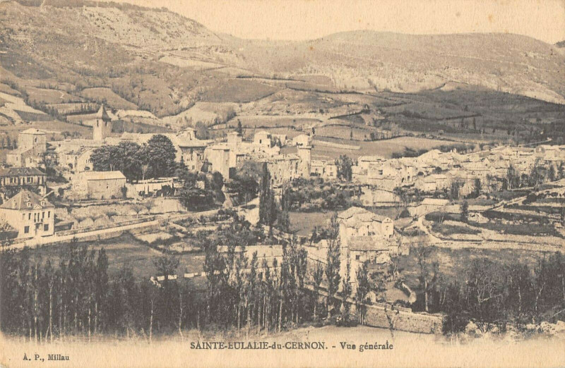 Carte postale ancienne Sainte Eulalie Du Cernon Vue Generale