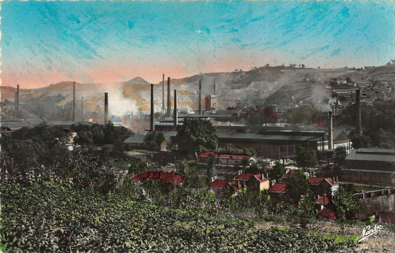 Carte postale ancienne Decazeville Vue Generale Des Usines à Decazeville