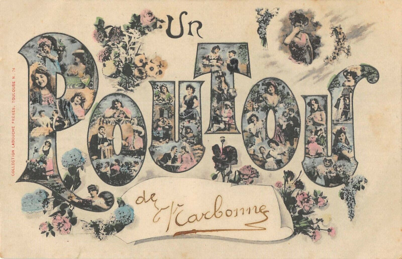 Carte postale ancienne Un Poutou De Narbonne à Narbonne