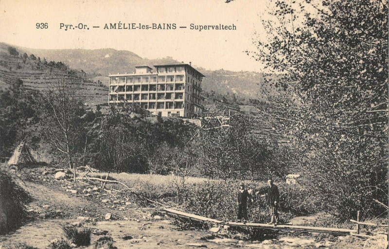Carte postale ancienne Amelie Les Bains Supervaltech
